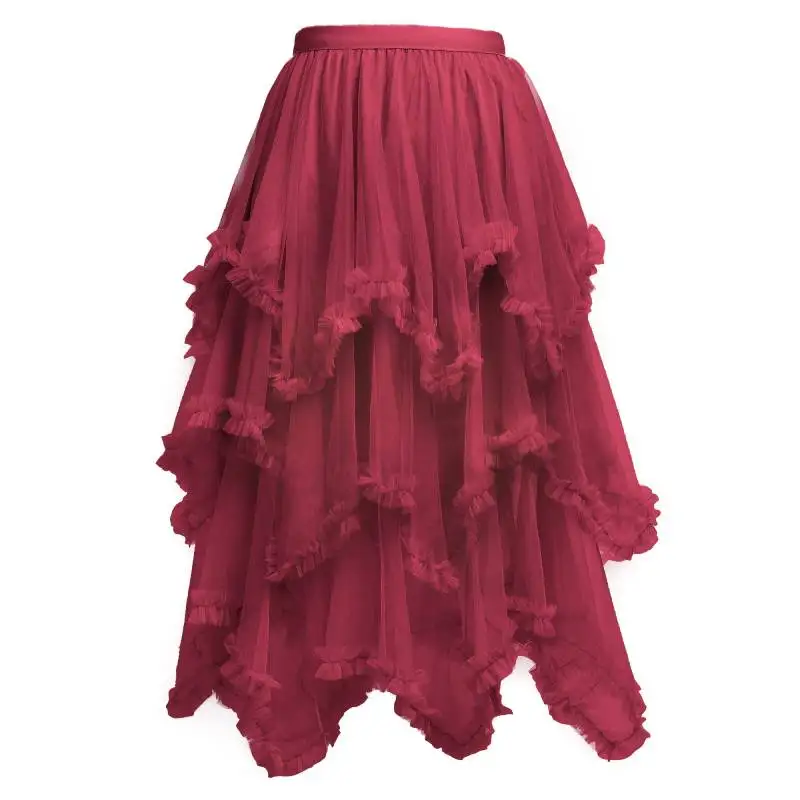 WENAM Fashionable Tutu Tiered Tulle Midi Skirt Elastic Waist Ruffle Tiered Fairy Skirt Women 2023 New Korean Sweet Fairy Costume
WENAM Fashionable Tutu Tiered Tulle Midi Skirt Elastic Waist Ruffle Tiered Fairy Skirt Women 2023 New Korean Sweet Fairy Costume