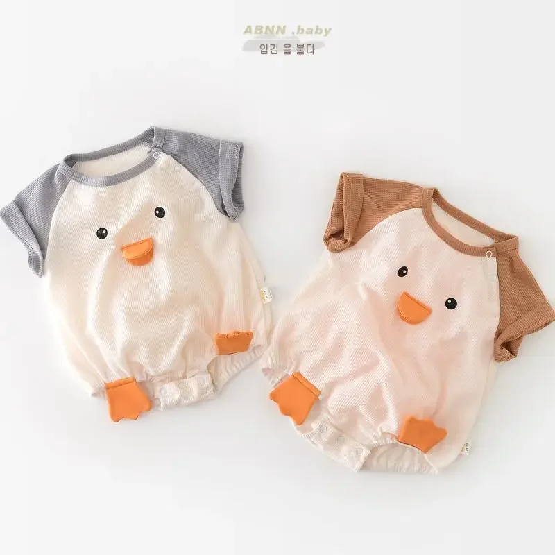 Caofeimao 2025 Summer Baby Bodysuit Short Sleeve Boys One Piece Waffle Infant Girls Clothes Western Style Jumpsuit
Caofeimao 2025 Summer Baby Bodysuit Short Sleeve Boys One Piece Waffle Infant Girls Clothes Western Style Jumpsuit