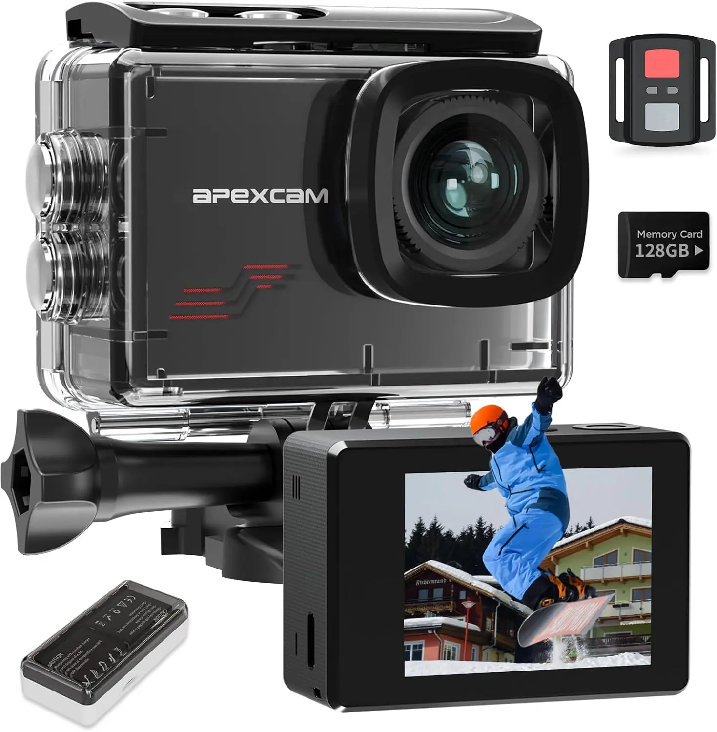 4K 60FPS Action Camera 64MP with 128GB Card, 131FT Waterproof, WiFi, 8X Zoom, Remote Control, Sports Camcorder Helmet
4K 60FPS Action Camera 64MP with 128GB Card, 131FT Waterproof, WiFi, 8X Zoom, Remote Control, Sports Camcorder Helmet