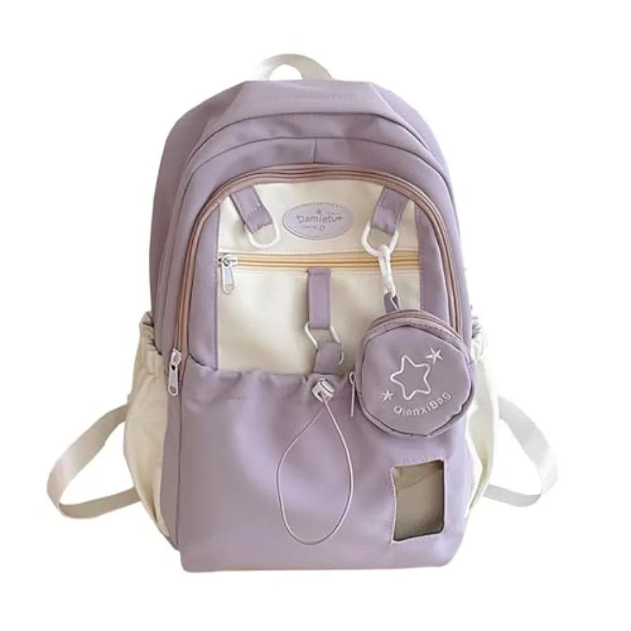 Cute Backpack, Travel Double Shoulder Bag, Laptop Backpack for 16" with Large Capacity Adjustable Straps Purple
Cute Backpack, Travel Double Shoulder Bag, Laptop Backpack for 16" with Large Capacity Adjustable Straps Purple