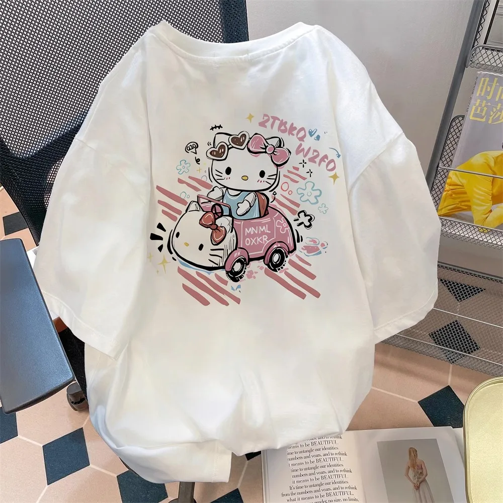 Летняя футболка оверсайз Hello Kitty «Розовая машина» 2026 года, высококачественная, 100% хлопок, с принтом автомобиля, унисекс, в стиле Y2K, повседневная, для взрослых и детей
Летняя футболка оверсайз Hello Kitty «Розовая машина» 2026 года, высококачественная, 100% хлопок, с принтом автомобиля, унисекс, в стиле Y2K, повседневная, для взрослых и детей