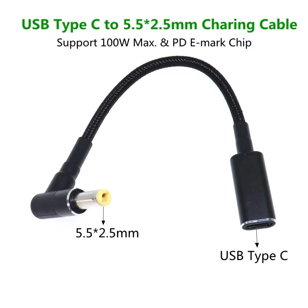 100W Laptop Charger Adapter 5.5x2.5mm Type C To Universal Notebook Charge Connector Fast Charging Multifunction DC Power Adaptor
100W Laptop Charger Adapter 5.5x2.5mm Type C To Universal Notebook Charge Connector Fast Charging Multifunction DC Power Adaptor