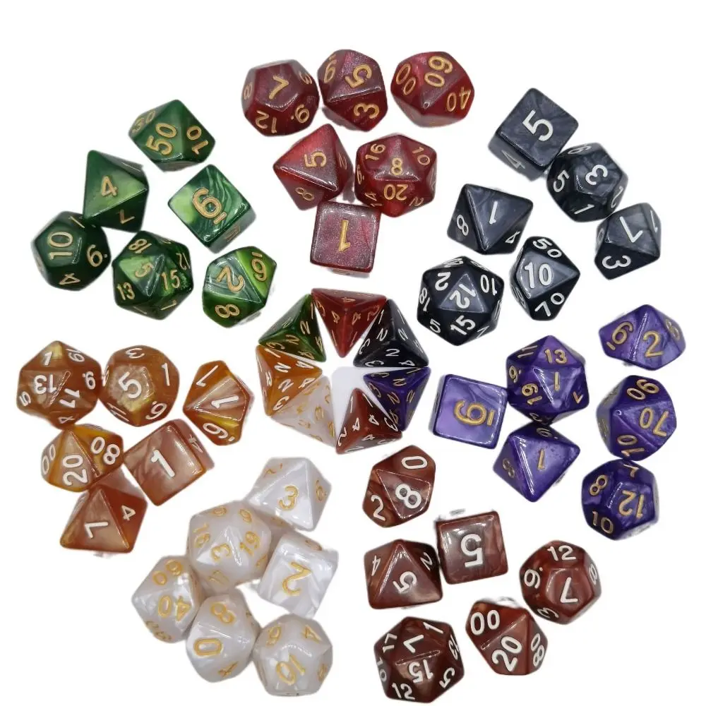 Dice Acrylic Cube Dice Resin Digital Dices Boardgame Polyhedral Dice Set Double Color Dice Pearlescent Dice Digital Game Dice
Dice Acrylic Cube Dice Resin Digital Dices Boardgame Polyhedral Dice Set Double Color Dice Pearlescent Dice Digital Game Dice