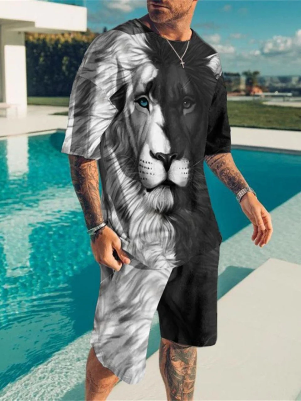 Мужской повседневный костюм ort Sve с принтом, летняя футболка из полиэстера и комплект orts, удобный, дышащий, моющийся
Мужской повседневный костюм ort Sve с принтом, летняя футболка из полиэстера и комплект orts, удобный, дышащий, моющийся