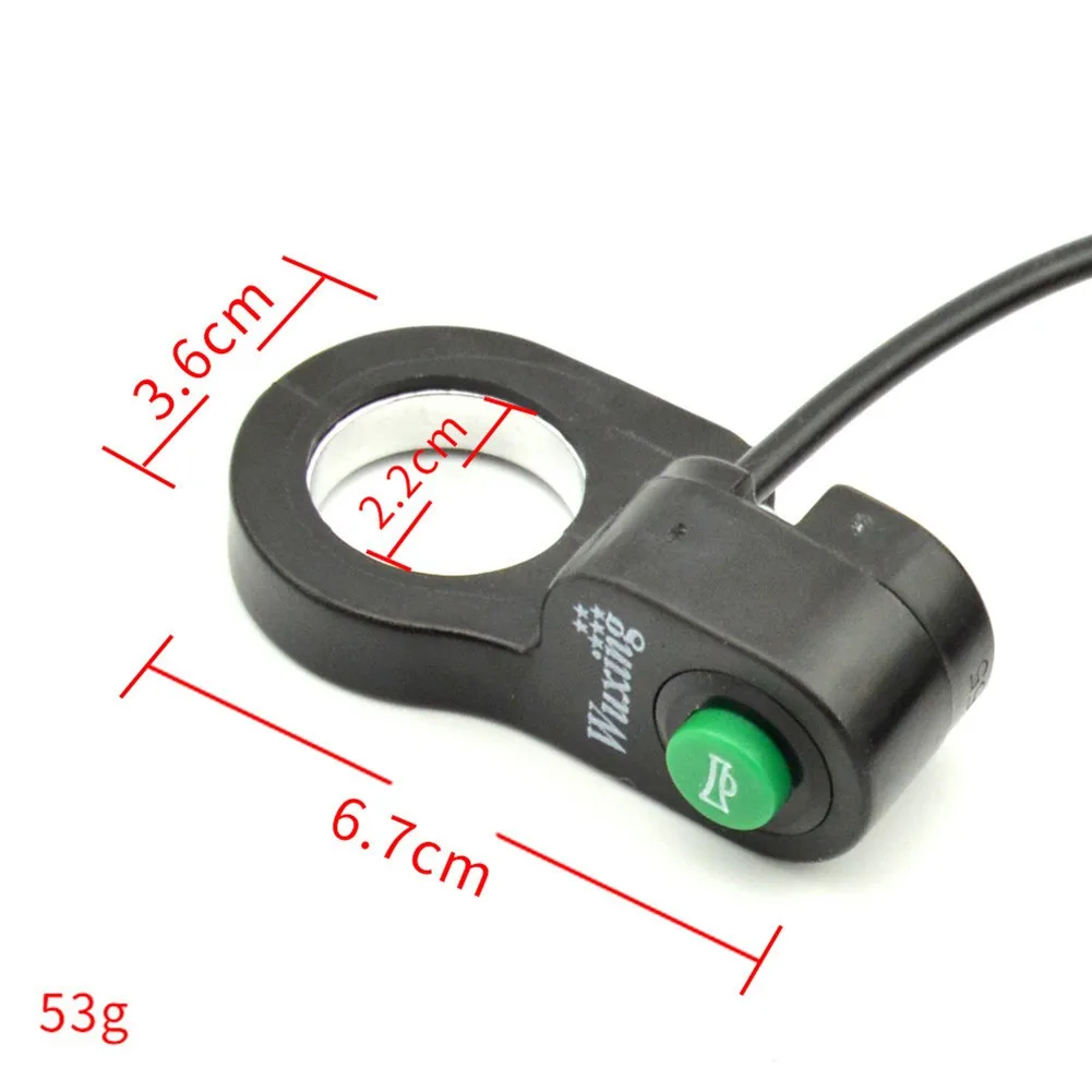 Handlebar Switch Bike Horn Button Green Momentary Regen Cruise ABS Plastic Shell Black Copper Wire 1 Pc Brand New
Handlebar Switch Bike Horn Button Green Momentary Regen Cruise ABS Plastic Shell Black Copper Wire 1 Pc Brand New