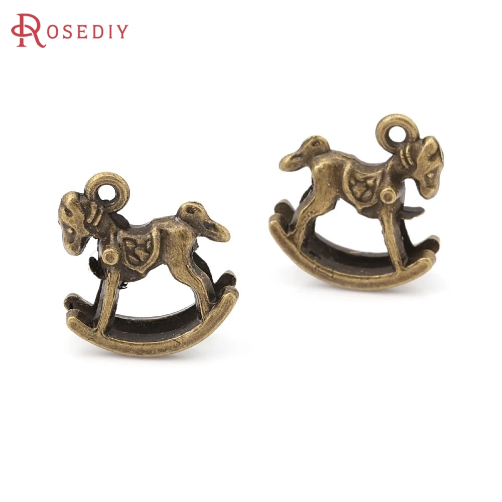 30PCS 15x15MM Antique Bronze Zinc Alloy Rocking Horse Charms Pendants Diy Necklace Earrings Charms Jewelry Making Accessories
30PCS 15x15MM Antique Bronze Zinc Alloy Rocking Horse Charms Pendants Diy Necklace Earrings Charms Jewelry Making Accessories