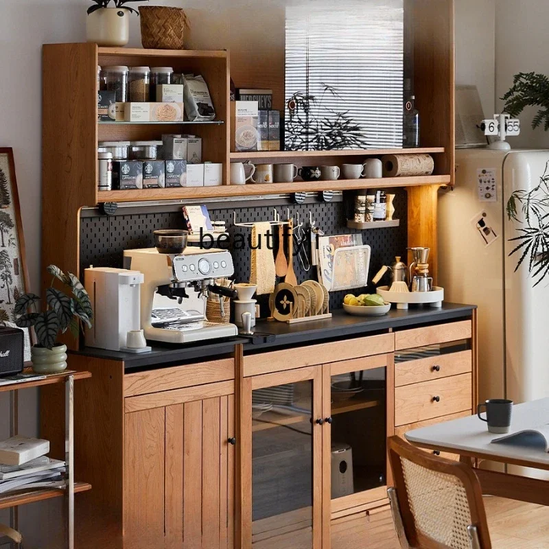 X Solid Wood Sideboard Cherry Wood High Cabinet Integrated Wall-Mounted Pegboard Storage Cabinet for Dining Room Home Use
X Solid Wood Sideboard Cherry Wood High Cabinet Integrated Wall-Mounted Pegboard Storage Cabinet for Dining Room Home Use