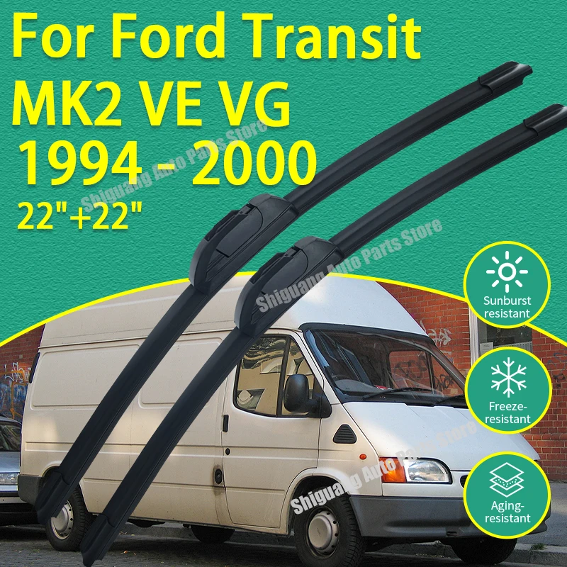 Front Silicone Coating Wipers for Ford Transit MK2 VE VG 1994 - 2000 Car Wiper Windshield Windscreen Blades Accessories 1999
Front Silicone Coating Wipers for Ford Transit MK2 VE VG 1994 - 2000 Car Wiper Windshield Windscreen Blades Accessories 1999