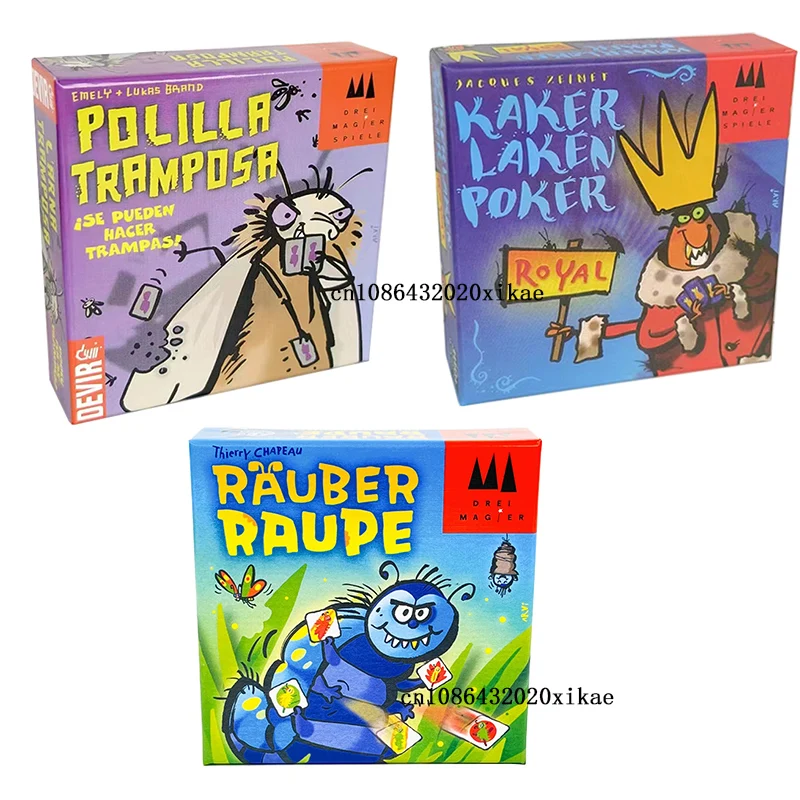 Карточная игра RAUBER RAUPE и POLILLA Cheating Moths Таракансы The Ultimate Bluffing Party Game
Карточная игра RAUBER RAUPE и POLILLA Cheating Moths Таракансы The Ultimate Bluffing Party Game