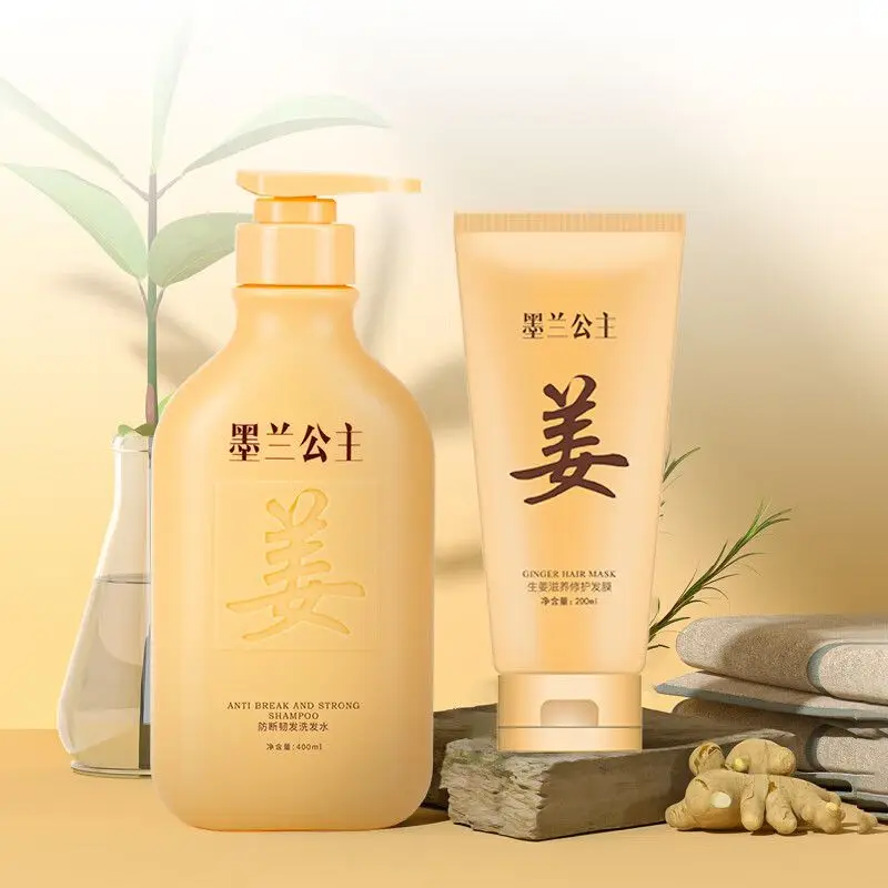 Molan Princess Ginger Shampoo+Hair Mask - Breakage Defense Strength, Hair Revival Elixir, Scalp Fortifying Therapy
Molan Princess Ginger Shampoo+Hair Mask - Breakage Defense Strength, Hair Revival Elixir, Scalp Fortifying Therapy