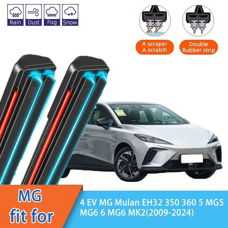 For MG 350 360 MG5 MG6 MK2 EV MG Mulan EH32 4/5/6 Front Windscreen Wipers Double Rubber Car Wiper Blades Car Accessories
For MG 350 360 MG5 MG6 MK2 EV MG Mulan EH32 4/5/6 Front Windscreen Wipers Double Rubber Car Wiper Blades Car Accessories