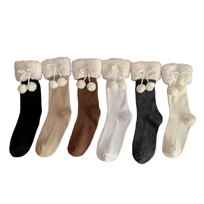 Ladies' Socks Japanese Hairball Cute Winter Comfortable High Quality Cotton Socks Sweet Lolita JK Kawaii Mid Tube Socks For Girl
Ladies' Socks Japanese Hairball Cute Winter Comfortable High Quality Cotton Socks Sweet Lolita JK Kawaii Mid Tube Socks For Girl
