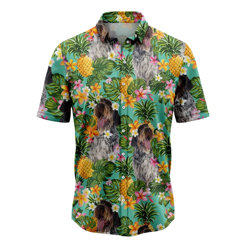 German Wirehaired Pointer Pattern Hawaiian Shirts Summer Casual Dog Lover 3D Printed Shirt Loose Breathable Lapel Button Blouses
German Wirehaired Pointer Pattern Hawaiian Shirts Summer Casual Dog Lover 3D Printed Shirt Loose Breathable Lapel Button Blouses