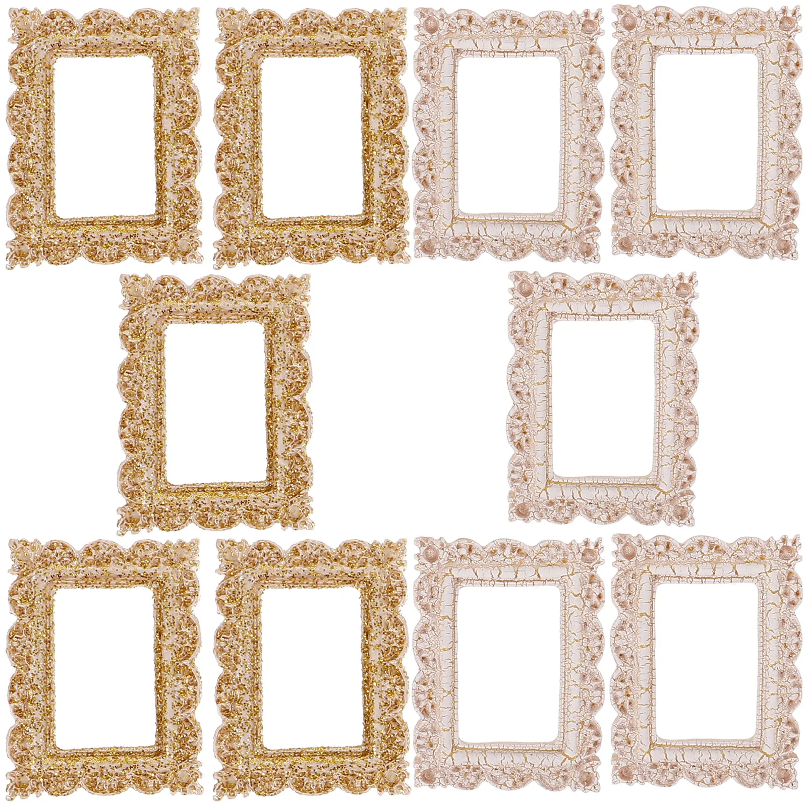 10pcs Mini Vintage Picture Frames Resin Photo Frame Ornaments For Diy Craft Making Phone Case Decor Accessory
10pcs Mini Vintage Picture Frames Resin Photo Frame Ornaments For Diy Craft Making Phone Case Decor Accessory