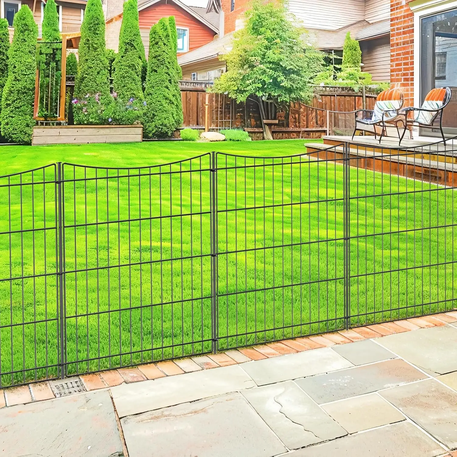 6-Panel Garden Fence 11.8ft x 30in - Rustproof Metal, No Dig, Temporary Animal Barrier for Backyard Patio
6-Panel Garden Fence 11.8ft x 30in - Rustproof Metal, No Dig, Temporary Animal Barrier for Backyard Patio