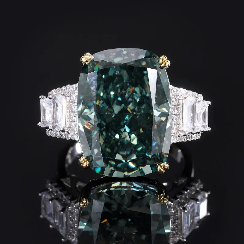 Luxury Green Moissanite Diamond Ring 100% Real 925 Sterling Silver Party Wedding Band Rings for Women Bridal Engagement Jewelry
Luxury Green Moissanite Diamond Ring 100% Real 925 Sterling Silver Party Wedding Band Rings for Women Bridal Engagement Jewelry