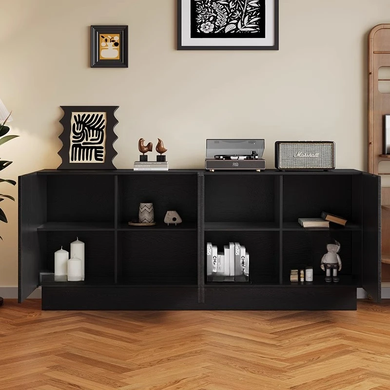 French retro dining side cabinet solid wood black medieval wabi sandy wind simple home entrance cabinet storage living room 
French retro dining side cabinet solid wood black medieval wabi sandy wind simple home entrance cabinet storage living room