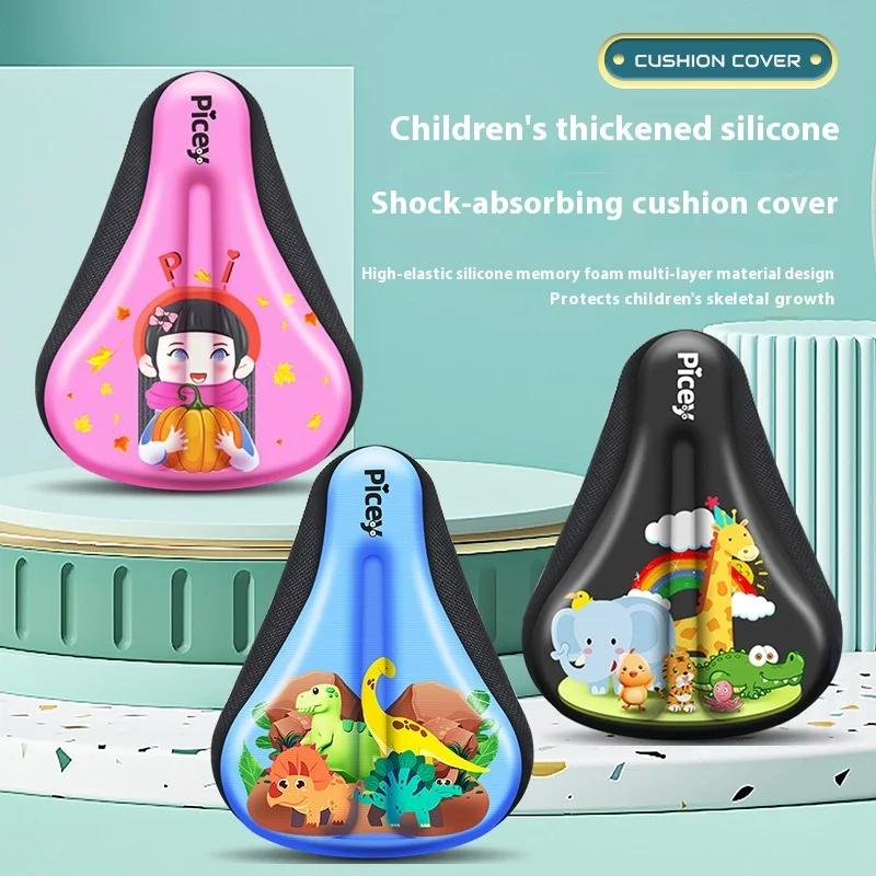 Kids Bike Seat Cushion - Soft Silicone Gel Bicycle Saddle Cover for Children's Balance Bike & Training Bike, Thickened Seat Pad
Kids Bike Seat Cushion - Soft Silicone Gel Bicycle Saddle Cover for Children's Balance Bike & Training Bike, Thickened Seat Pad