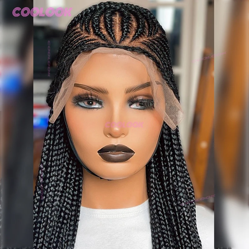 Cornrow Braids Synthetic Braided Wigs For Black Women Full Lace Wig 36" Knotless Box Braids Hair Lace Front Wigs
Cornrow Braids Synthetic Braided Wigs For Black Women Full Lace Wig 36" Knotless Box Braids Hair Lace Front Wigs