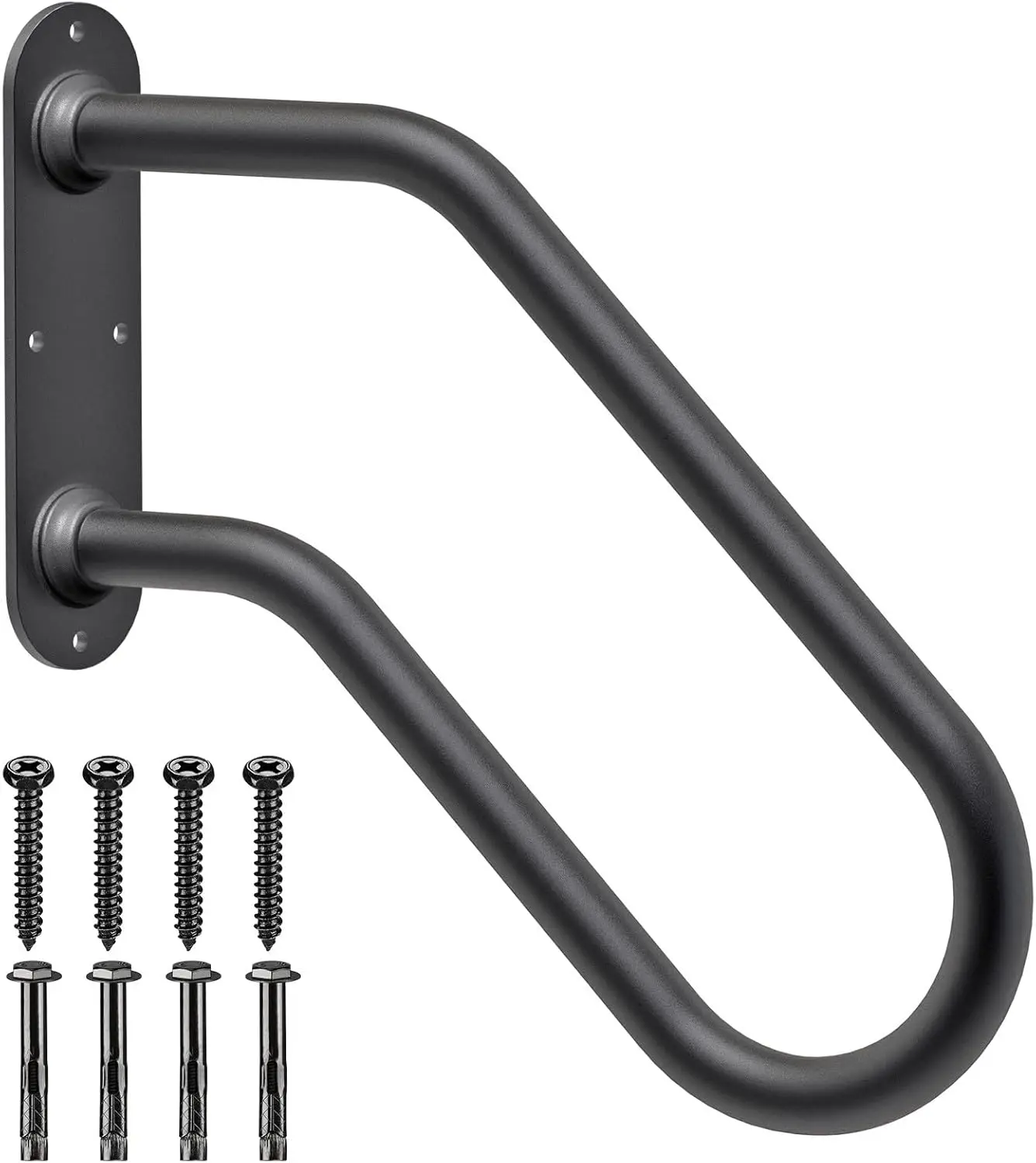 Heavy Duty Non-Slip Handrails for Outdoor 1-3 Step, Wall Mount Stair Hand Railing Grab Bars, U-Shape Safety Handle for Garage
Heavy Duty Non-Slip Handrails for Outdoor 1-3 Step, Wall Mount Stair Hand Railing Grab Bars, U-Shape Safety Handle for Garage