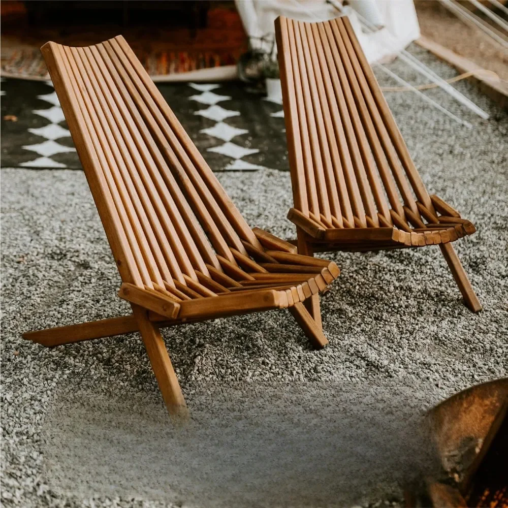 Folding Wooden Outdoor Chair - Stylish low-profile acacia wood lounge chair for patio, lawn, garden or home furniture - Cinnamon
Folding Wooden Outdoor Chair - Stylish low-profile acacia wood lounge chair for patio, lawn, garden or home furniture - Cinnamon