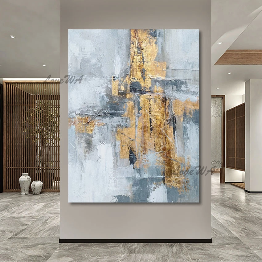 100% Hand-painted Simple Abstract Texture Oil Painting Wall Art Home Decoration Picture For Living Room Modern Decor Frameless
100% Hand-painted Simple Abstract Texture Oil Painting Wall Art Home Decoration Picture For Living Room Modern Decor Frameless