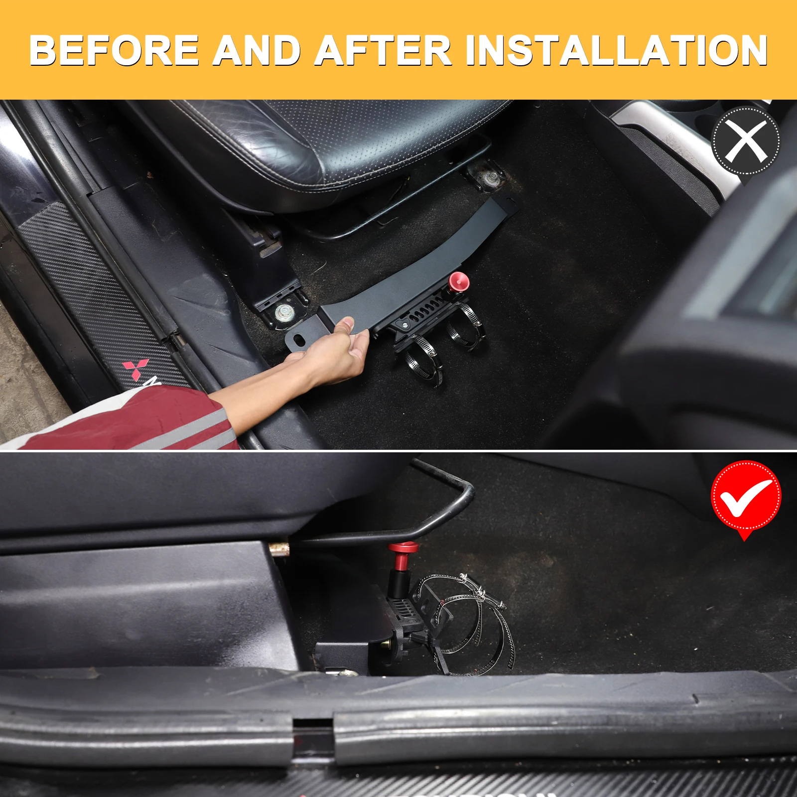 For Mitsubishi ASX 2011-2018 Carbon Steel Black Car Seat Adjustable Fire Extinguisher Bracket Under Seat Accessories
For Mitsubishi ASX 2011-2018 Carbon Steel Black Car Seat Adjustable Fire Extinguisher Bracket Under Seat Accessories