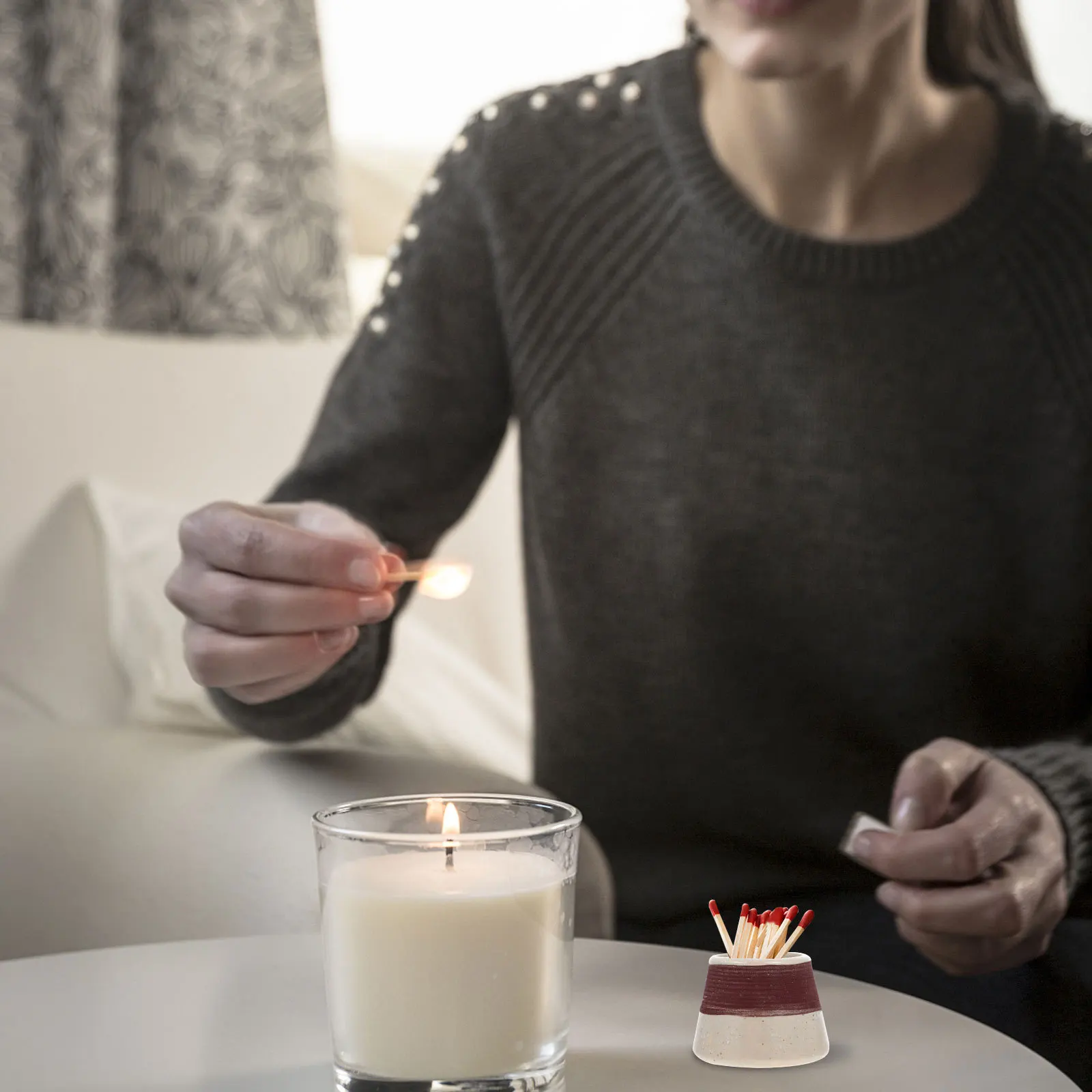 Matchstick Storage Jar Decorative Vintage Striker Empty Jars with of Mini
Matchstick Storage Jar Decorative Vintage Striker Empty Jars with of Mini