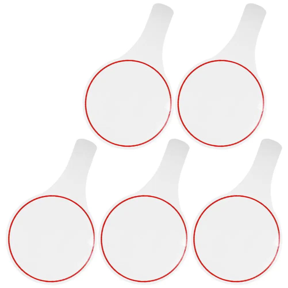 5pcs Dry Erase Whiteboard Paddle Blank Writing Board for Students Auction Mini Whiteboards Retail Supplies
5pcs Dry Erase Whiteboard Paddle Blank Writing Board for Students Auction Mini Whiteboards Retail Supplies