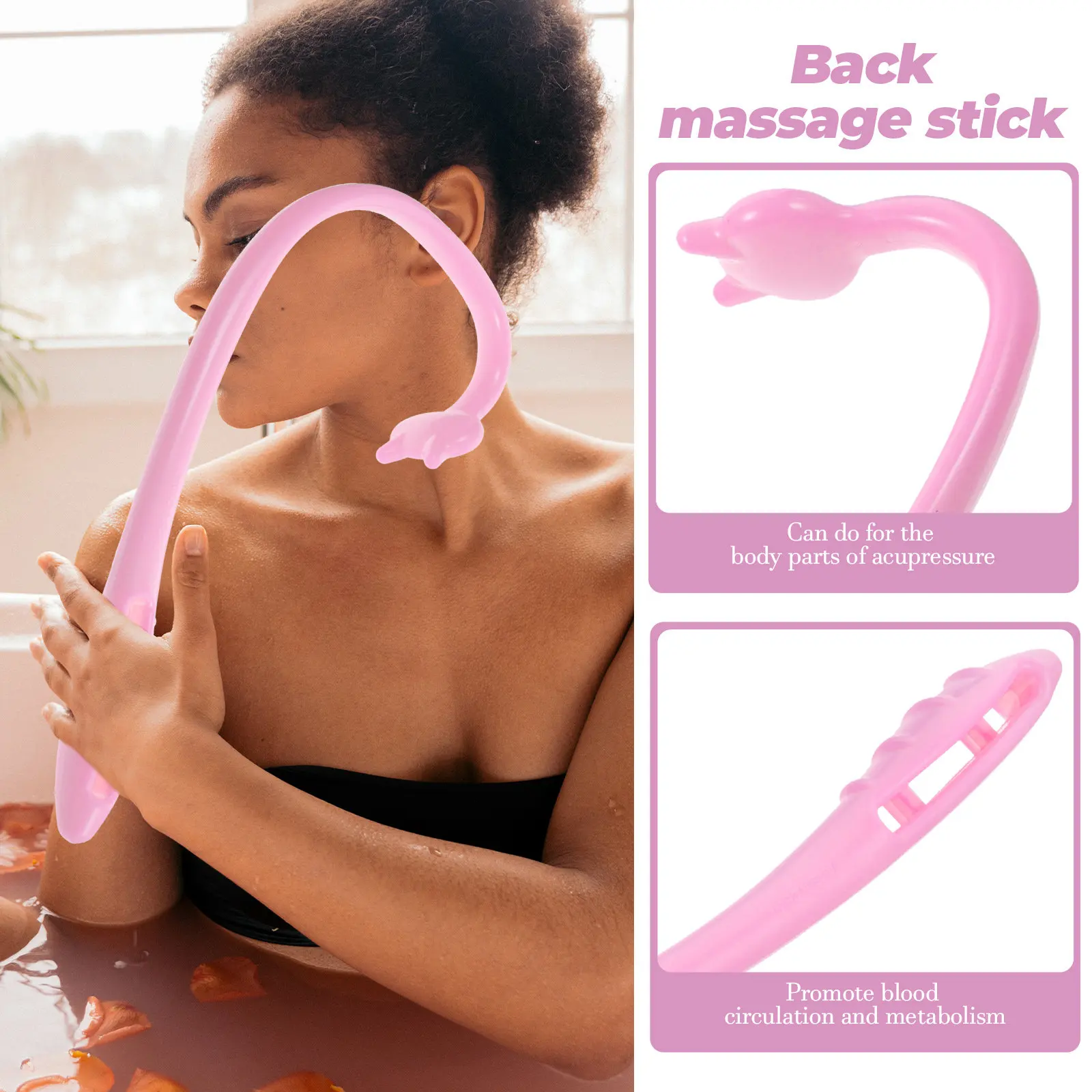 Набор из 2 массажных крючков: портативный массажер для спины, стик для точечной терапии, глубокого прессотерапевтического воздействия, эргономичный дизайн, для снятия усталости
Набор из 2 массажных крючков: портативный массажер для спины, стик для точечной терапии, глубокого прессотерапевтического воздействия, эргономичный дизайн, для снятия усталости