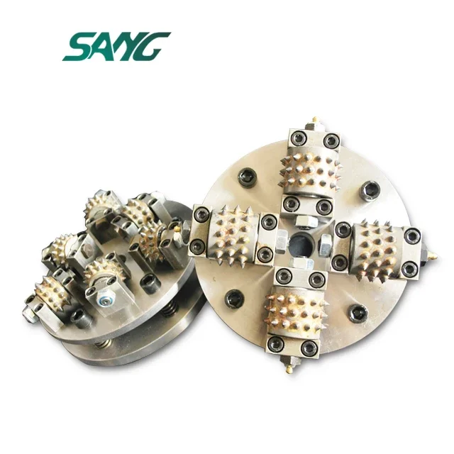 Single Plate and Double Plate Bush Hammer Tool Used on Handheld Grinding Machine 45 Pins 60Pins for Concrete and Stone Surface
Single Plate and Double Plate Bush Hammer Tool Used on Handheld Grinding Machine 45 Pins 60Pins for Concrete and Stone Surface