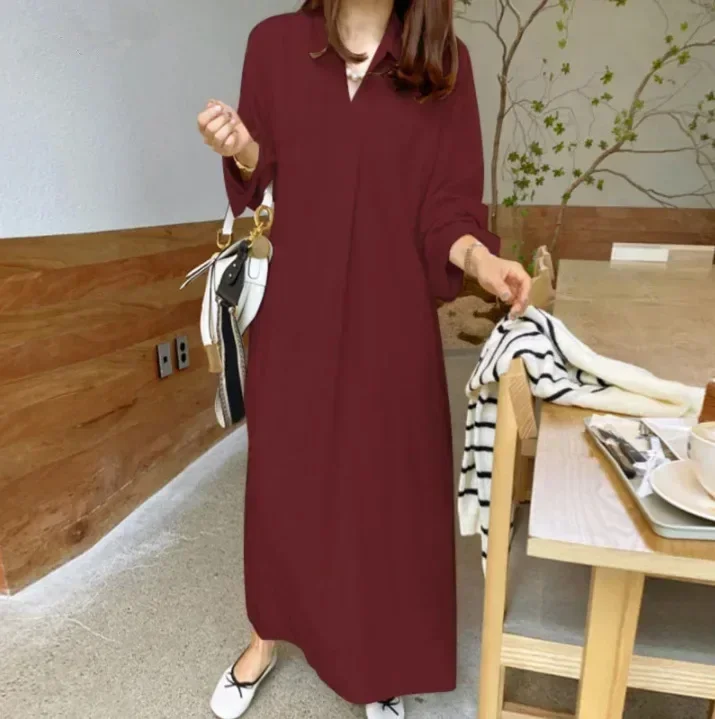 2024 Spring Cotton Linen Women Dresses Long Black V-neck Long Sleeve Loose Oversize Dresses Female Casual Trendy Ladies Clothes
2024 Spring Cotton Linen Women Dresses Long Black V-neck Long Sleeve Loose Oversize Dresses Female Casual Trendy Ladies Clothes