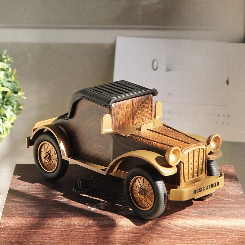 Retro Car-Shaped Bluetooth Speaker with Super Bass Portable Radio/AUX/USB Player Playtime Wireless Speaker Creative Gift for Men
Retro Car-Shaped Bluetooth Speaker with Super Bass Portable Radio/AUX/USB Player Playtime Wireless Speaker Creative Gift for Men
