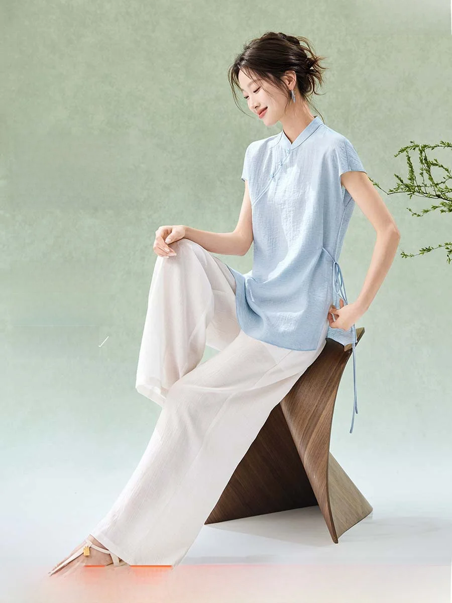 Mehemay 2026 Summer New Hemp Containing Chinese Style Long Pants Two Piece Set Daily Light National Style Fashionable Set Wom...
Mehemay 2026 Summer New Hemp Containing Chinese Style Long Pants Two Piece Set Daily Light National Style Fashionable Set Wom...
