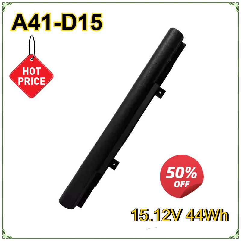 Laptop Battery A41-D15 A32-D15 A31-D15 for Medion for Erazer P6661 Akoya E6422 E6412T Replacement Bateria 15.12V
Laptop Battery A41-D15 A32-D15 A31-D15 for Medion for Erazer P6661 Akoya E6422 E6412T Replacement Bateria 15.12V
