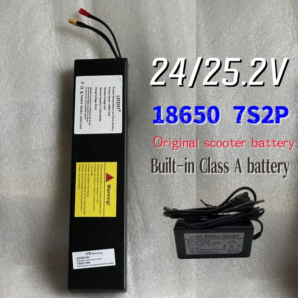 7S2P 29.4V 7000mAh 24V Electric Scooter Battery, 500W Lithium Electric Scooter Battery, 25.2V 7S2P Battery 
7S2P 29.4V 7000mAh 24V Electric Scooter Battery, 500W Lithium Electric Scooter Battery, 25.2V 7S2P Battery