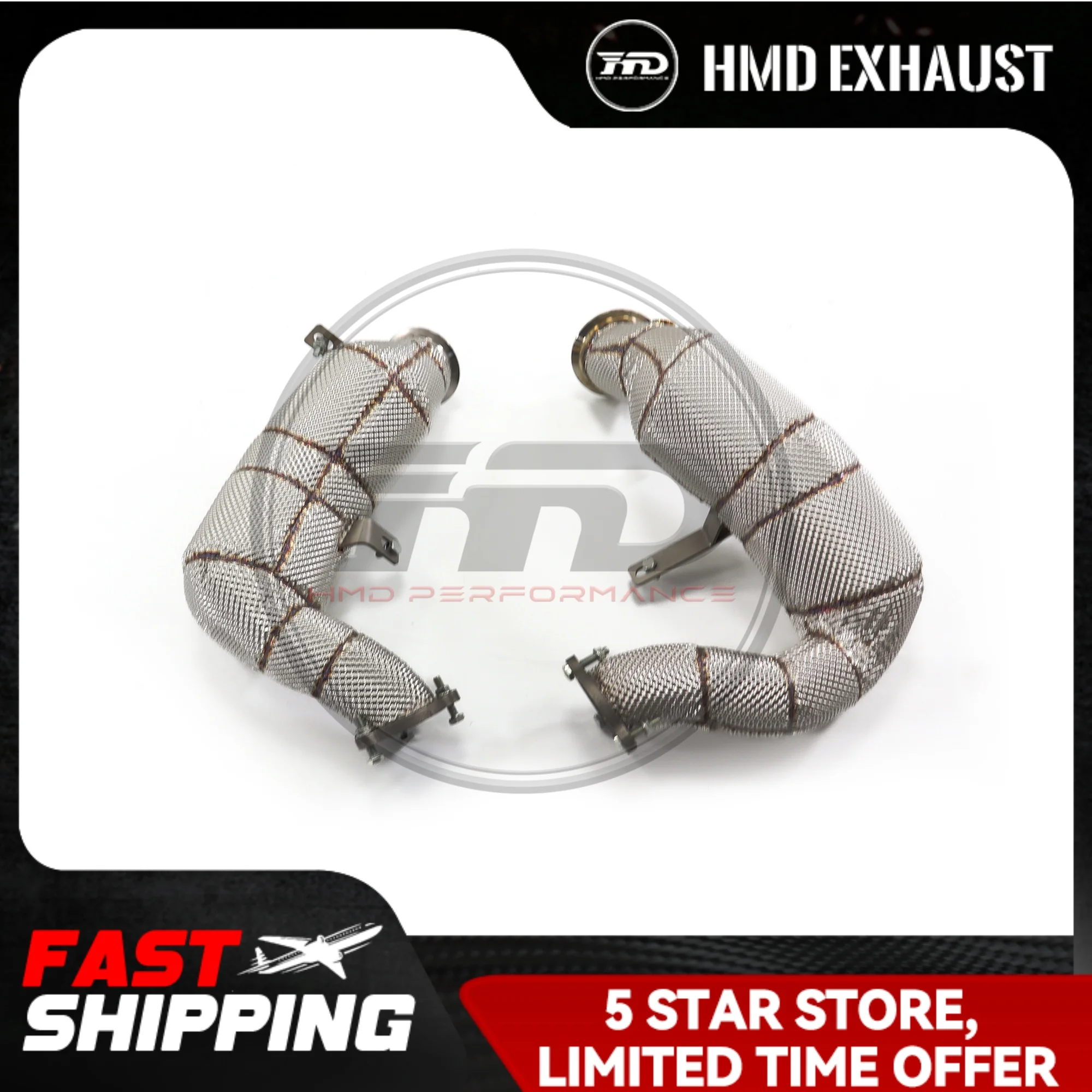 HMD Exhaust Systems High Flow Performance Exhaust Manifold for Porsche Macan GTS 95B 3.0T Downpipe with Heat Shield + Resonance
HMD Exhaust Systems High Flow Performance Exhaust Manifold for Porsche Macan GTS 95B 3.0T Downpipe with Heat Shield + Resonance