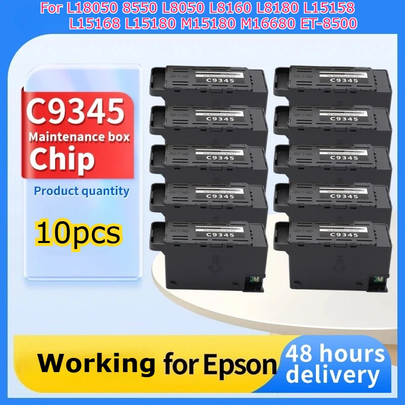 10PCS C9345 Waste Ink Maintenance Box for EPSON L8050 L8160 L8180 L15158 L15168 L15180 M15180 L18050 M16680 ET-8500 8550 printer
10PCS C9345 Waste Ink Maintenance Box for EPSON L8050 L8160 L8180 L15158 L15168 L15180 M15180 L18050 M16680 ET-8500 8550 printer