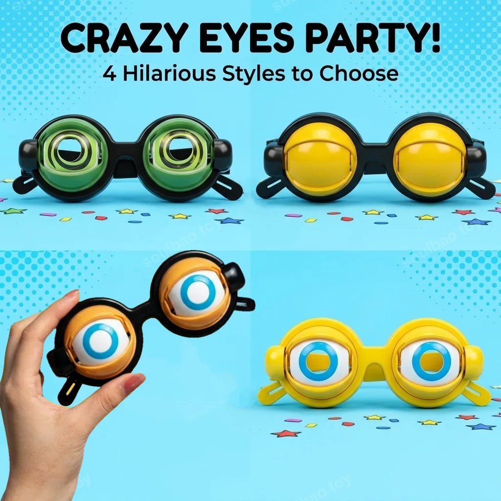 Новые забавные очки с большими глазами, моргающими на миг, креативная игрушка-прикол для взрослых вечеринок, косплея, костюмированных игр, реквизит для создания атмосферы
Новые забавные очки с большими глазами, моргающими на миг, креативная игрушка-прикол для взрослых вечеринок, косплея, костюмированных игр, реквизит для создания атмосферы