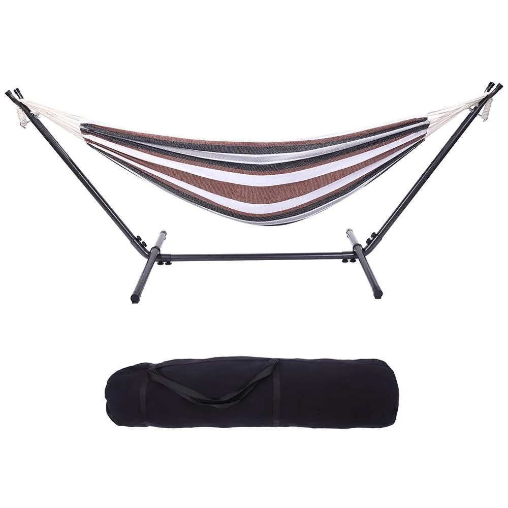 Steel Heavy Duty Hammock Stand Only with Carrying Case Portable Outdoor Camping
Steel Heavy Duty Hammock Stand Only with Carrying Case Portable Outdoor Camping