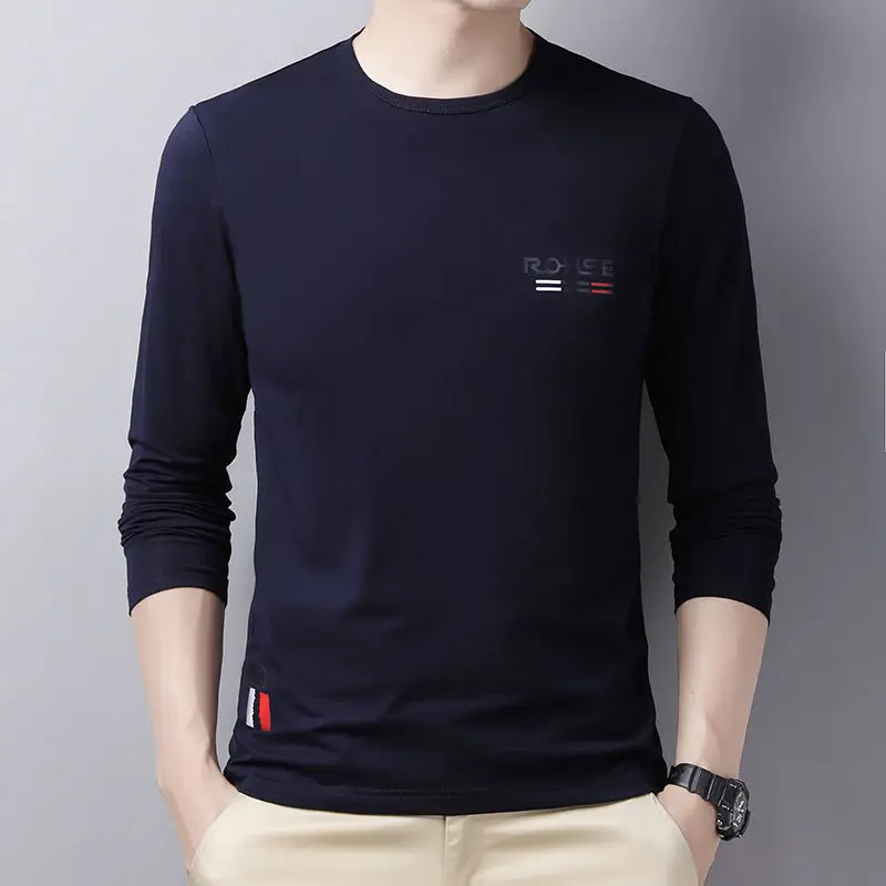 Men's Street Casual Letter Print T Shirt Tops Spring Autumn Long Sleeve O-Neck Solid Pullovers Fashion Simplicity Men Clothing
Men's Street Casual Letter Print T Shirt Tops Spring Autumn Long Sleeve O-Neck Solid Pullovers Fashion Simplicity Men Clothing