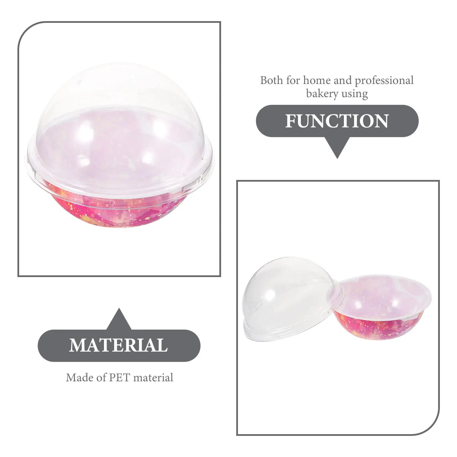 50pcs Mini Cupcake Containers Baking Cake Box Dome Lid For Muffins Cheesecake Egg Yolk Puff Moon Cake Dessert Packaging Storage
50pcs Mini Cupcake Containers Baking Cake Box Dome Lid For Muffins Cheesecake Egg Yolk Puff Moon Cake Dessert Packaging Storage
