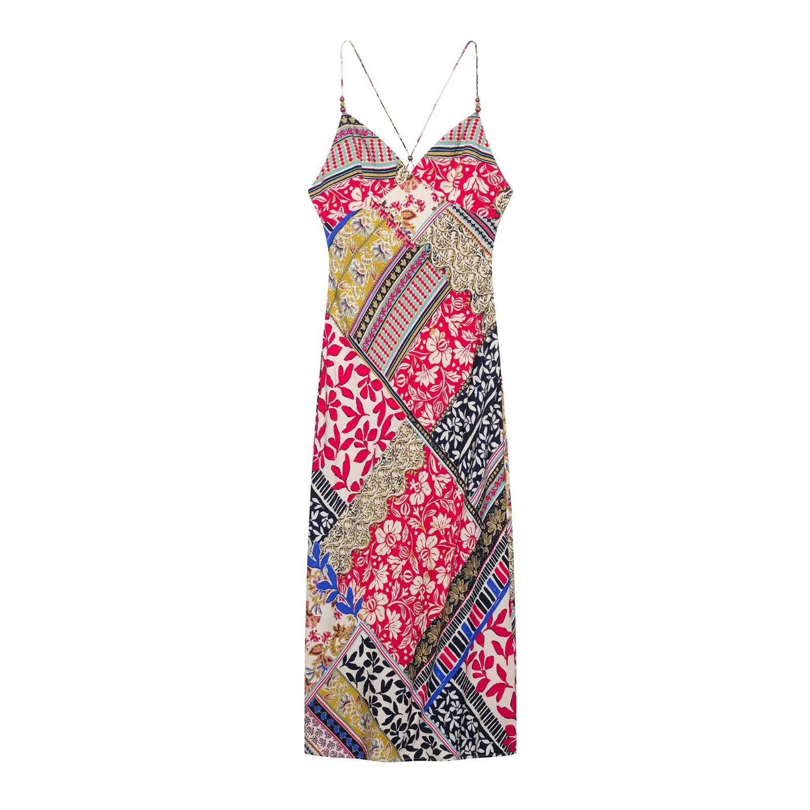 2025 Summer Holiday Style Beach Dresses Women Retro Print Sleeveless Suspender Midi Dress Casual Female Vestidos
2025 Summer Holiday Style Beach Dresses Women Retro Print Sleeveless Suspender Midi Dress Casual Female Vestidos