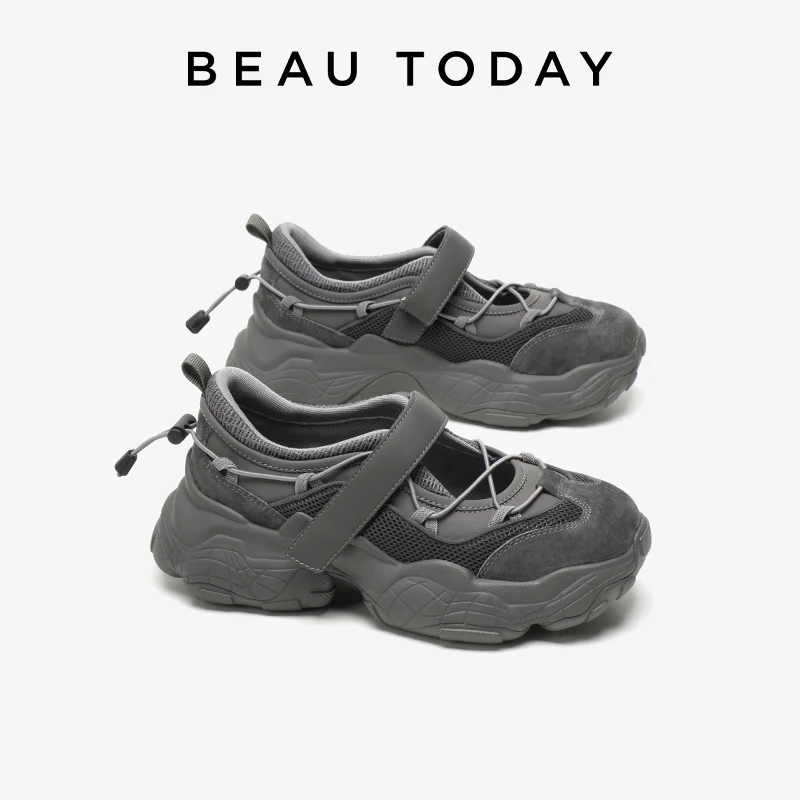 BEAUTODAY Chunky Sneakers Women Suede Leather Solid Color Round Toe Casual Trainers Hook Loop Ladies Shoes Handmade 29651
BEAUTODAY Chunky Sneakers Women Suede Leather Solid Color Round Toe Casual Trainers Hook Loop Ladies Shoes Handmade 29651