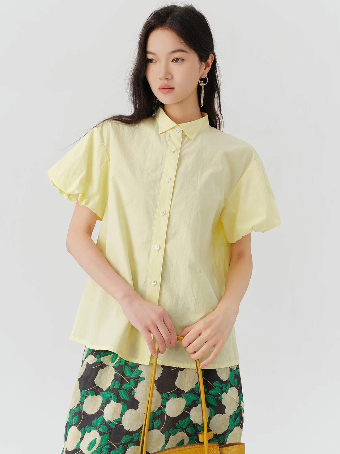 Fre Sweet Yellow Rosebud Sve irt Women's Summer Eco-friendly Paper-like Cotton ort Sve Casual Versatile Top
Fre Sweet Yellow Rosebud Sve irt Women's Summer Eco-friendly Paper-like Cotton ort Sve Casual Versatile Top