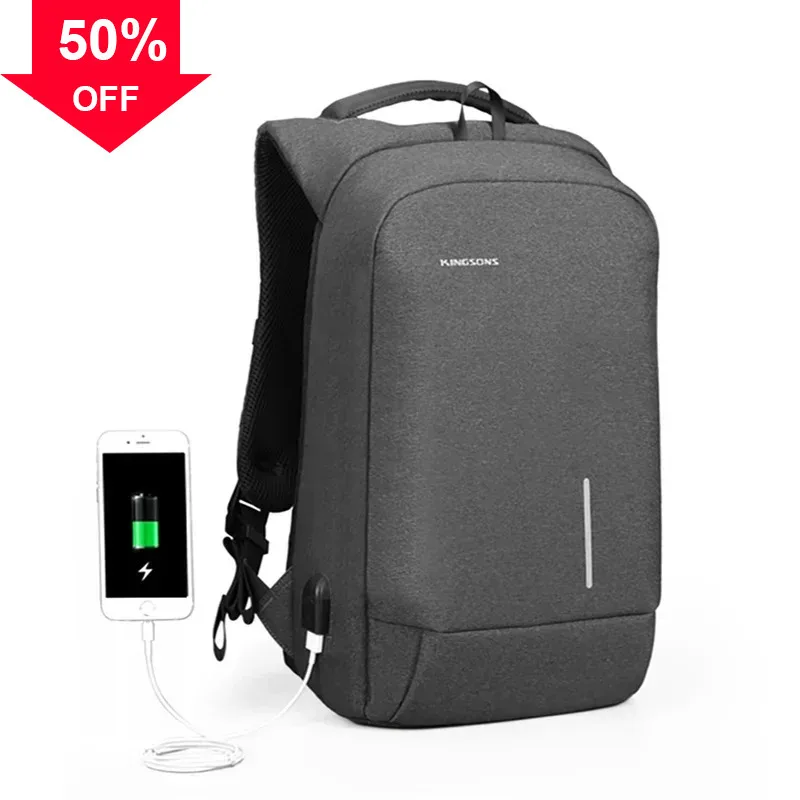 Рюкзак Kingsons, модный многофункциональный рюкзак с зарядкой через USB, 13, 15-дюймовый рюкзак для ноутбука, противоугонная сумка для мужчин
Рюкзак Kingsons, модный многофункциональный рюкзак с зарядкой через USB, 13, 15-дюймовый рюкзак для ноутбука, противоугонная сумка для мужчин