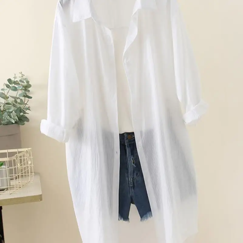 Женская легкая полосатая длинная све irt, летняя повседневная одежда, ультратонкая, ультра ор, длина UPF 00+, защита от солнца Fai...
Женская легкая полосатая длинная све irt, летняя повседневная одежда, ультратонкая, ультра ор, длина UPF 00+, защита от солнца Fai...