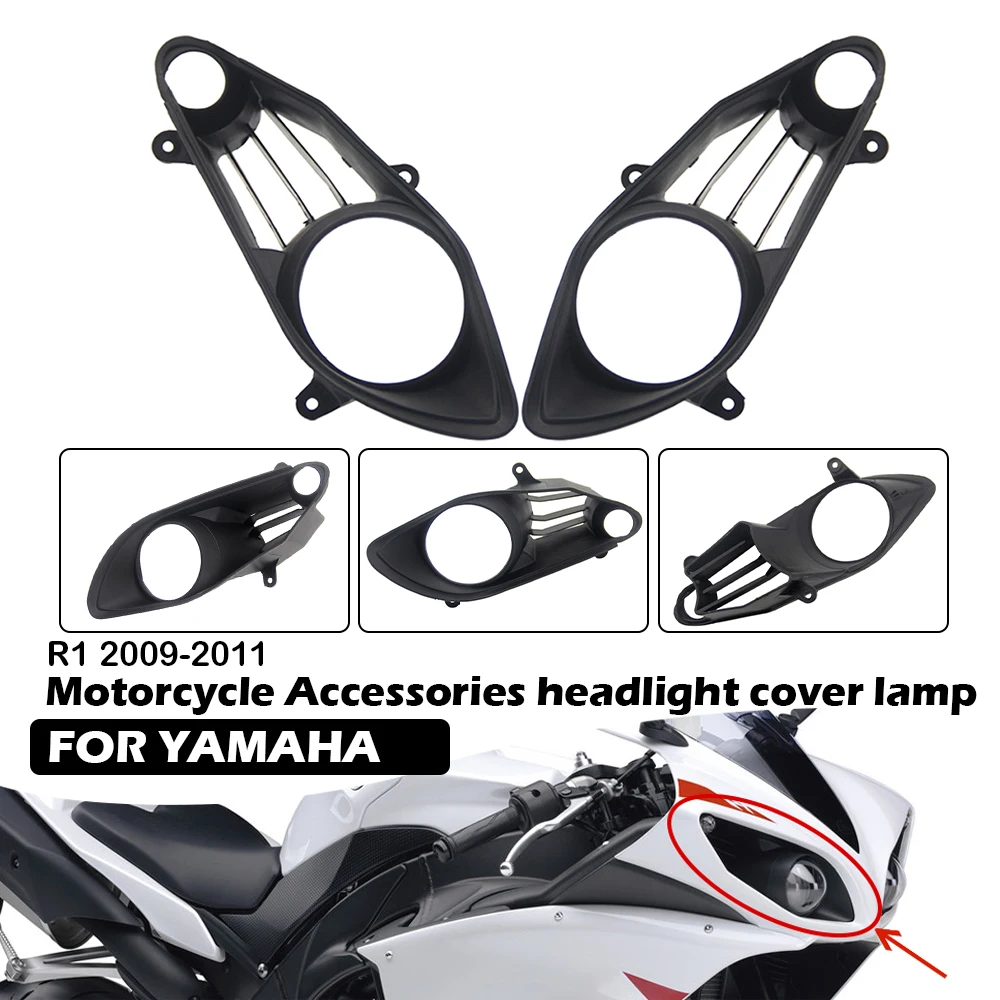 Motorcycle Headlight Cover Black ABS Headlamp Front Cowl Fork Mount for Yamaha YZF R1 2009 2010 2011 Fairing Parts
Motorcycle Headlight Cover Black ABS Headlamp Front Cowl Fork Mount for Yamaha YZF R1 2009 2010 2011 Fairing Parts