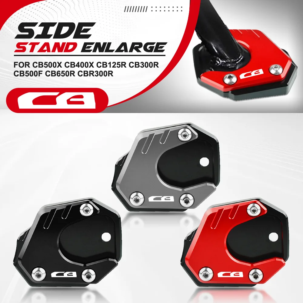 For HONDA CB500X CB400X CB125R CB300R CB500F CB650R CBR300R Motorcycle Kickstand Side Stand Extension Pad Foot Plate Bracket
For HONDA CB500X CB400X CB125R CB300R CB500F CB650R CBR300R Motorcycle Kickstand Side Stand Extension Pad Foot Plate Bracket