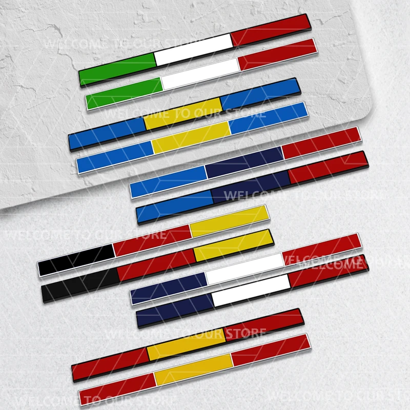 Auto 3D Metal Sweden Germany France Italy Tricolor Flag Emblem Car Body Sides Trunk Badge Sticker Decals Styling Accessories
Auto 3D Metal Sweden Germany France Italy Tricolor Flag Emblem Car Body Sides Trunk Badge Sticker Decals Styling Accessories